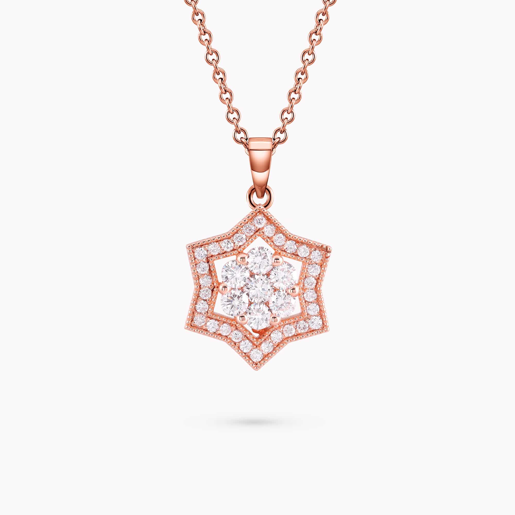 Diamond Star of David Pendant