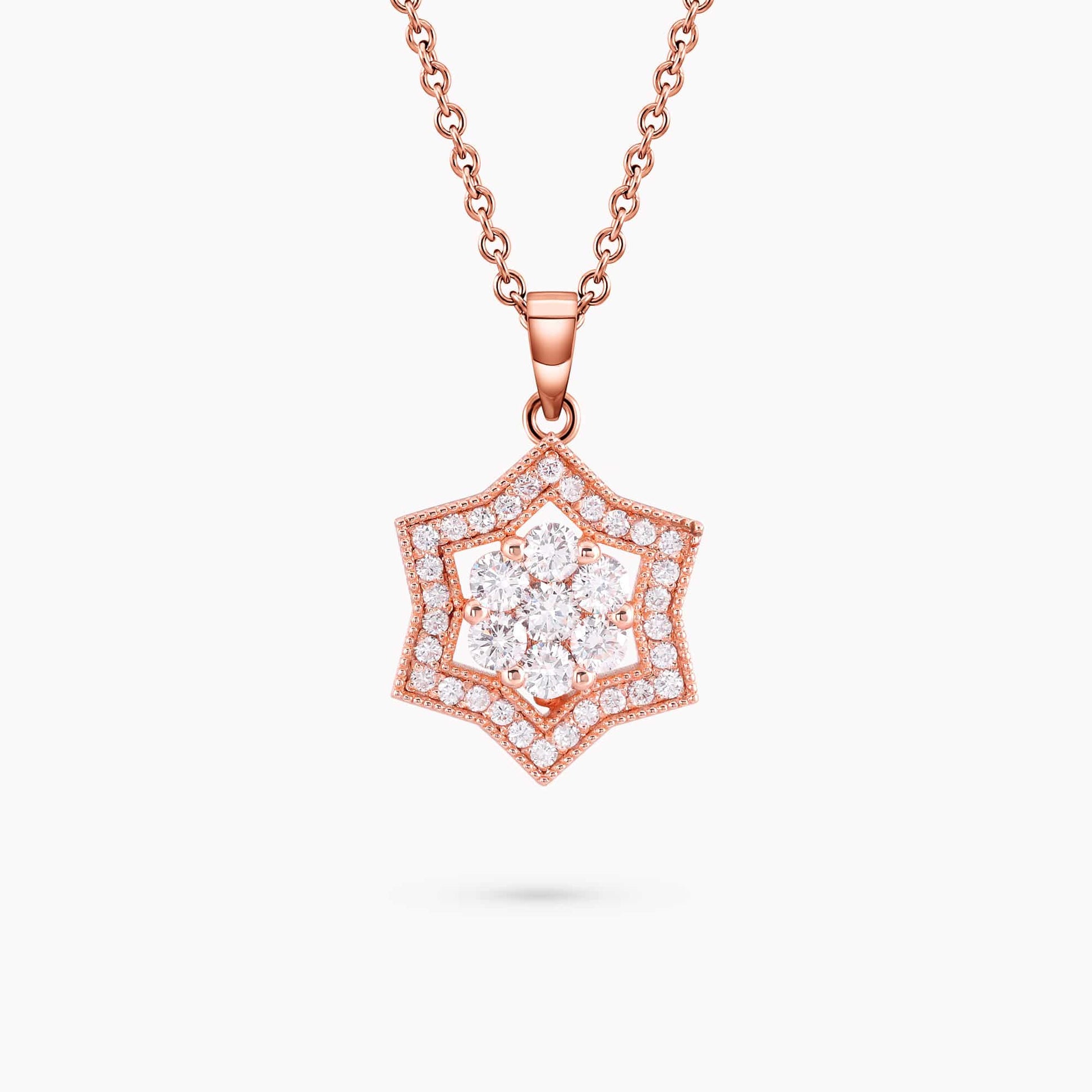 Diamond Star of David Pendant