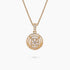 0.32Ct. Diamonds mounted in 14K Yellow Gold Pendant