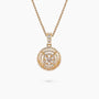 0.32Ct. Diamonds mounted in 14K Yellow Gold Pendant