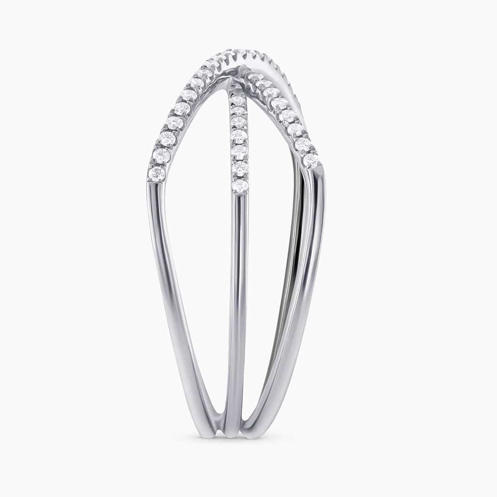 0.23Ct. Diamonds mounted in a 14K White Gold Ring