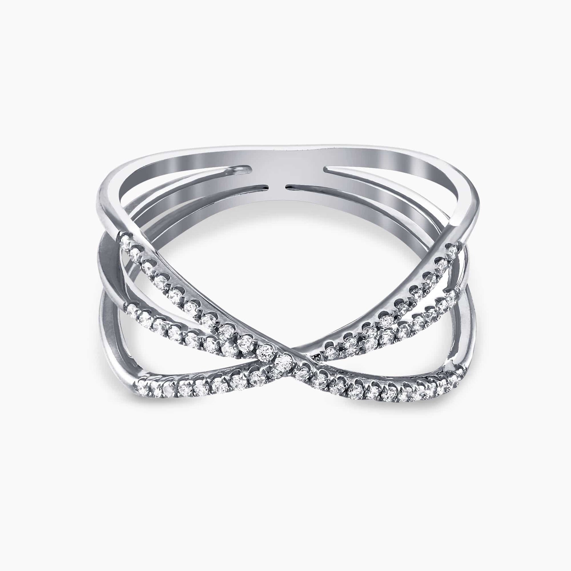 0.23Ct. Diamonds mounted in a 14K White Gold Ring