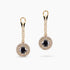 1.50Ct. Black center Diamonds and 0.58Ct. Diamond set in a