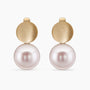 2 Gorgeous Pearls mounted in 14K Yellow Gold