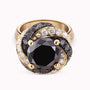 Black and White Diamond Ring
