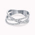 0.60Ct. Diamonds mounted in a 14K White Gold Ring