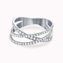 0.60Ct. Diamonds mounted in a 14K White Gold Ring