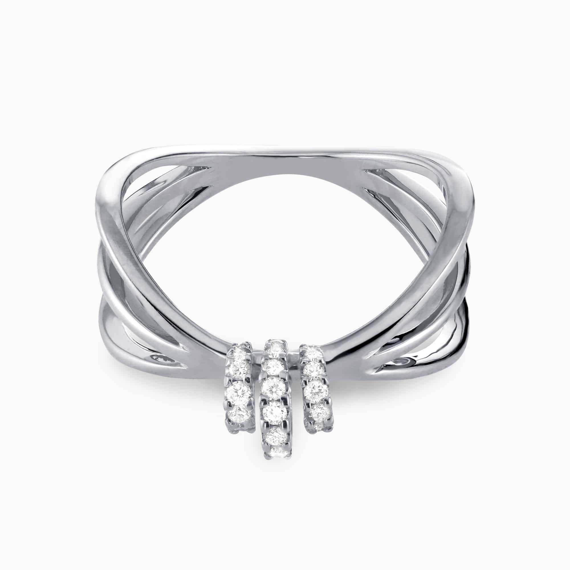 0.25Ct. Diamonds in a 14K White Gold Ring