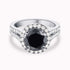 Black and White Diamond Ring