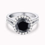 Black and White Diamond Ring