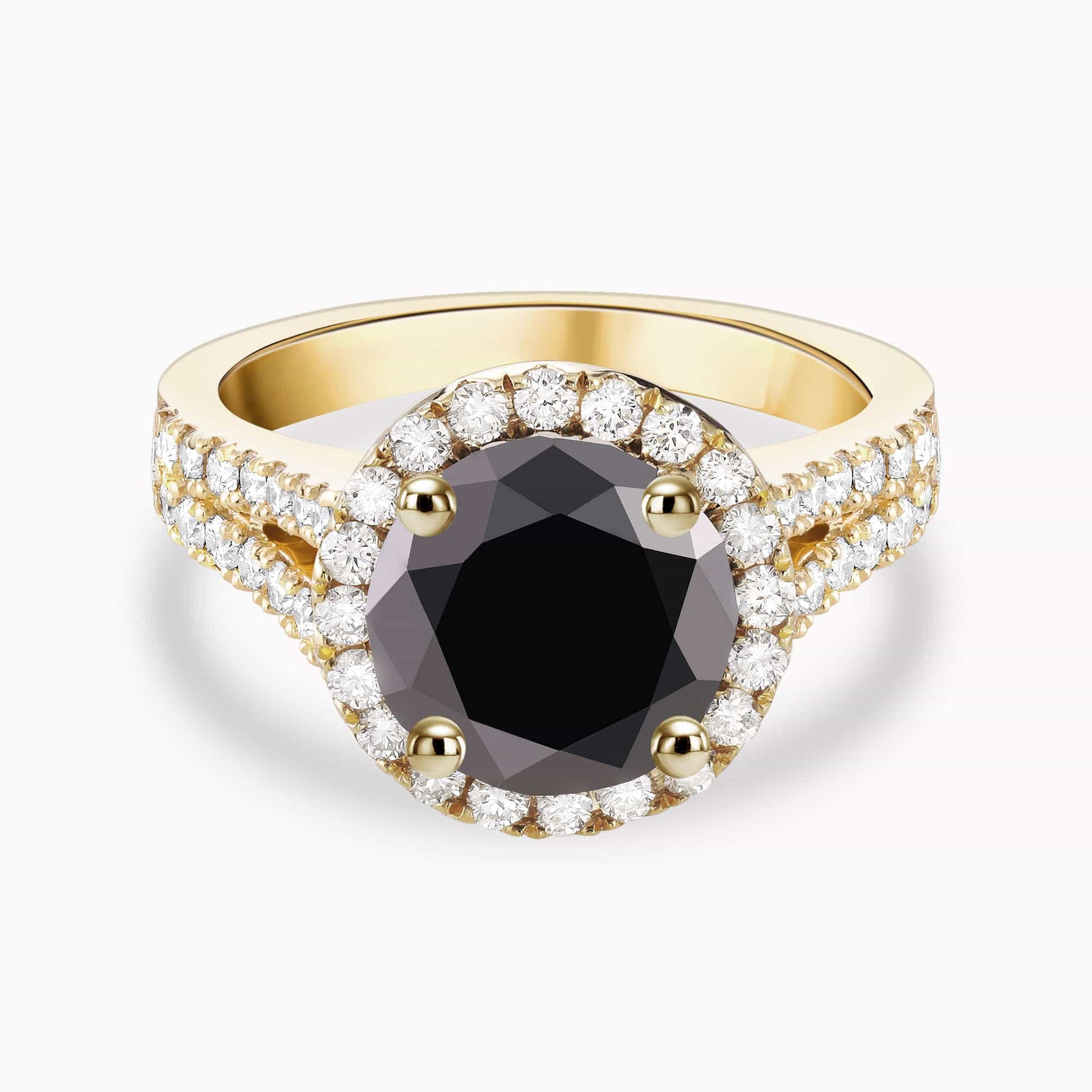 Black and White Diamond Ring