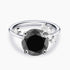 Black and White Diamond Ring