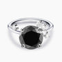 Black and White Diamond Ring