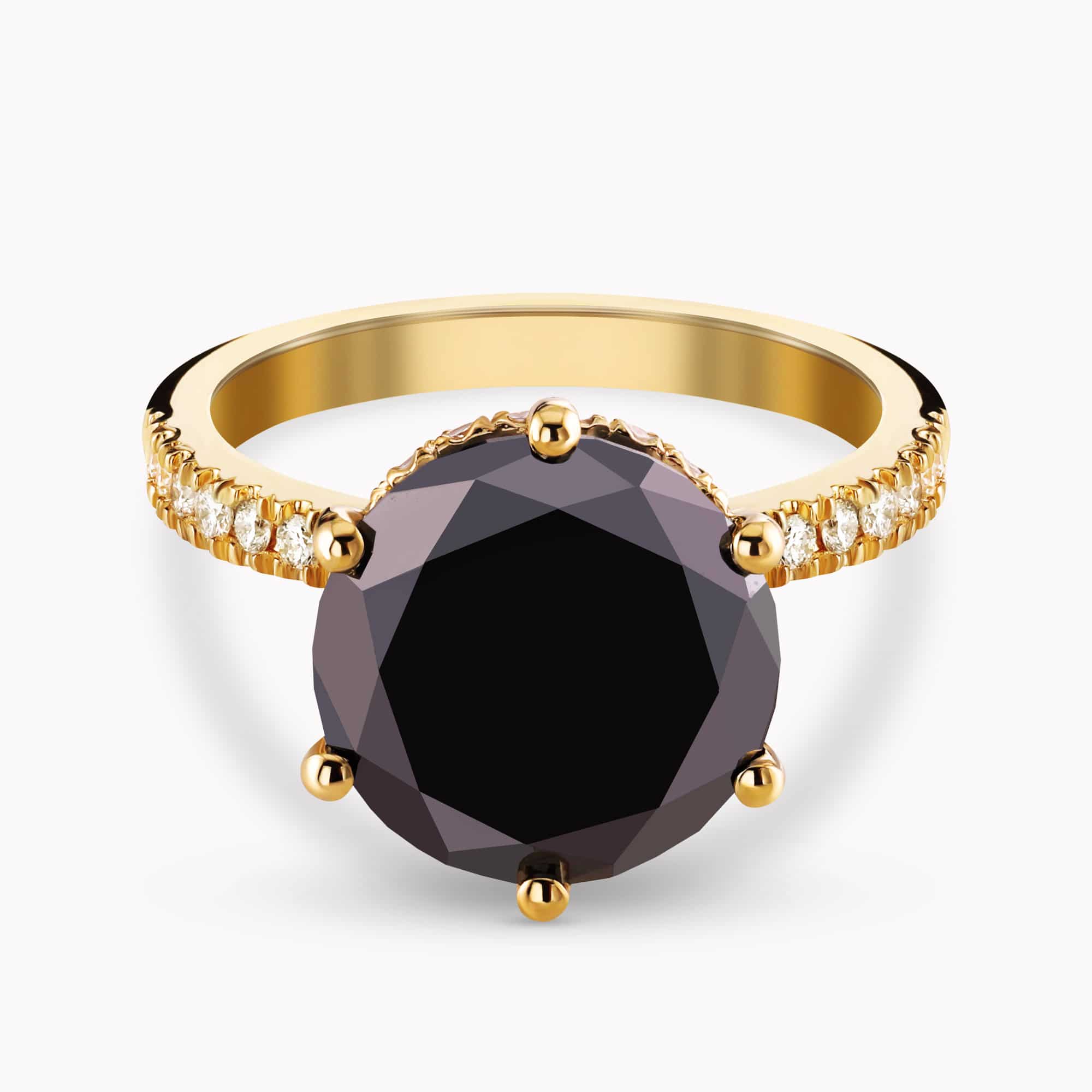 Black and White Diamond Ring