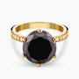 Black and White Diamond Ring