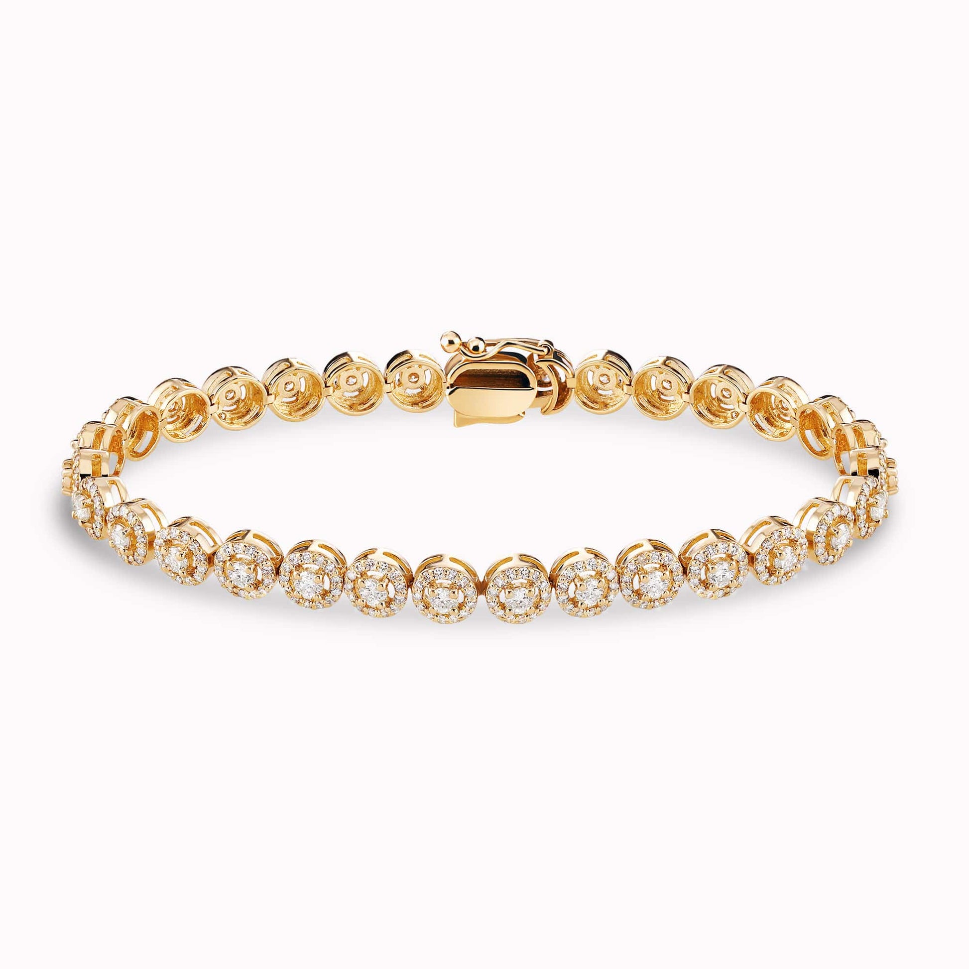 3.36Ct Diamonds in 14K Yellow Gold Bracelet