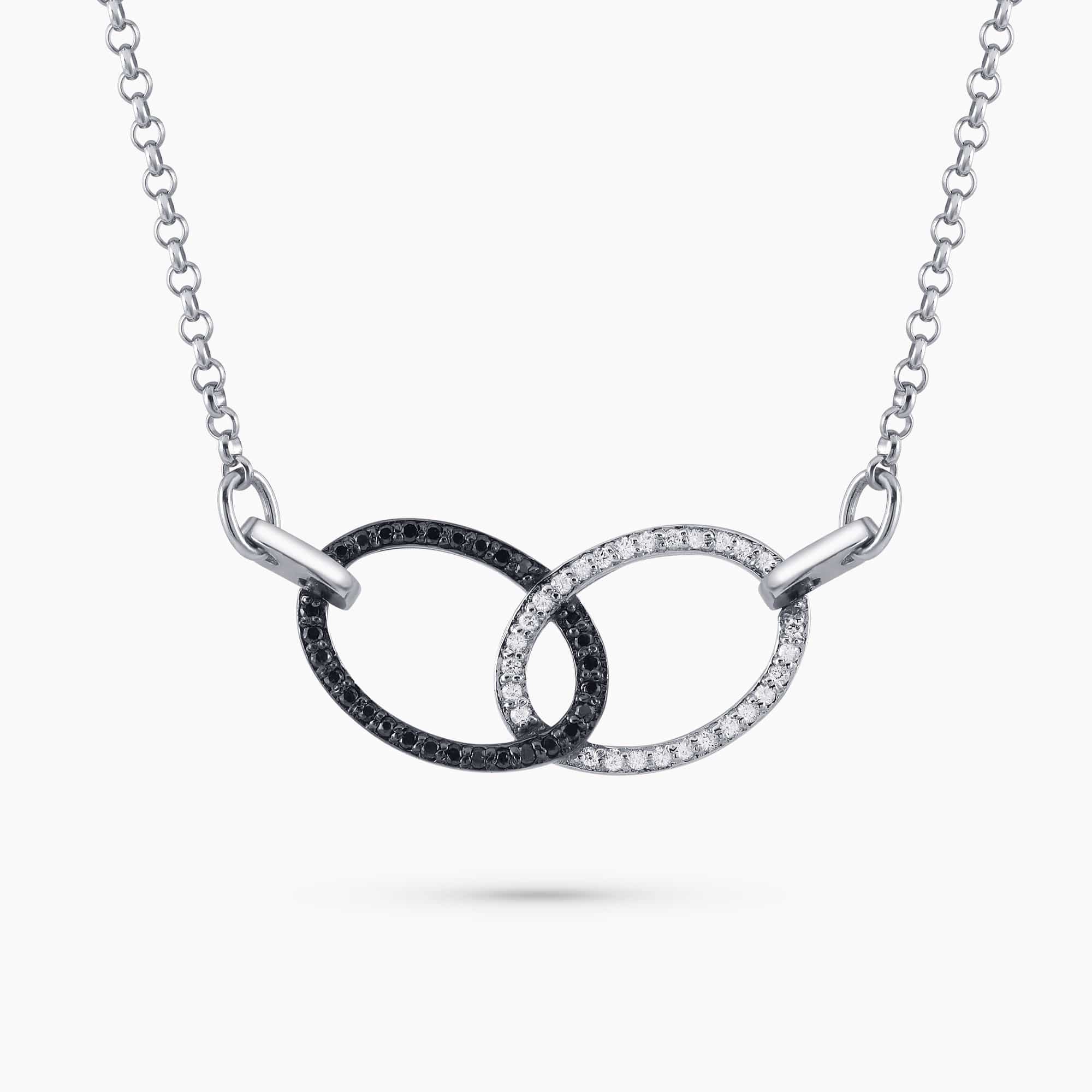 Black & White Diamond Necklace
