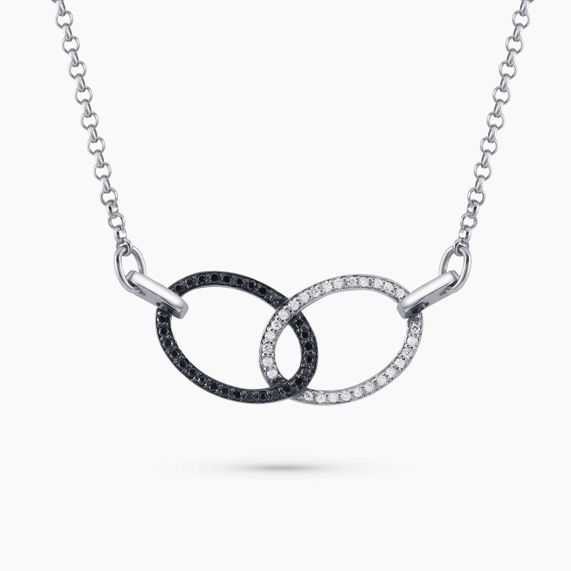 Black & White Diamond Necklace