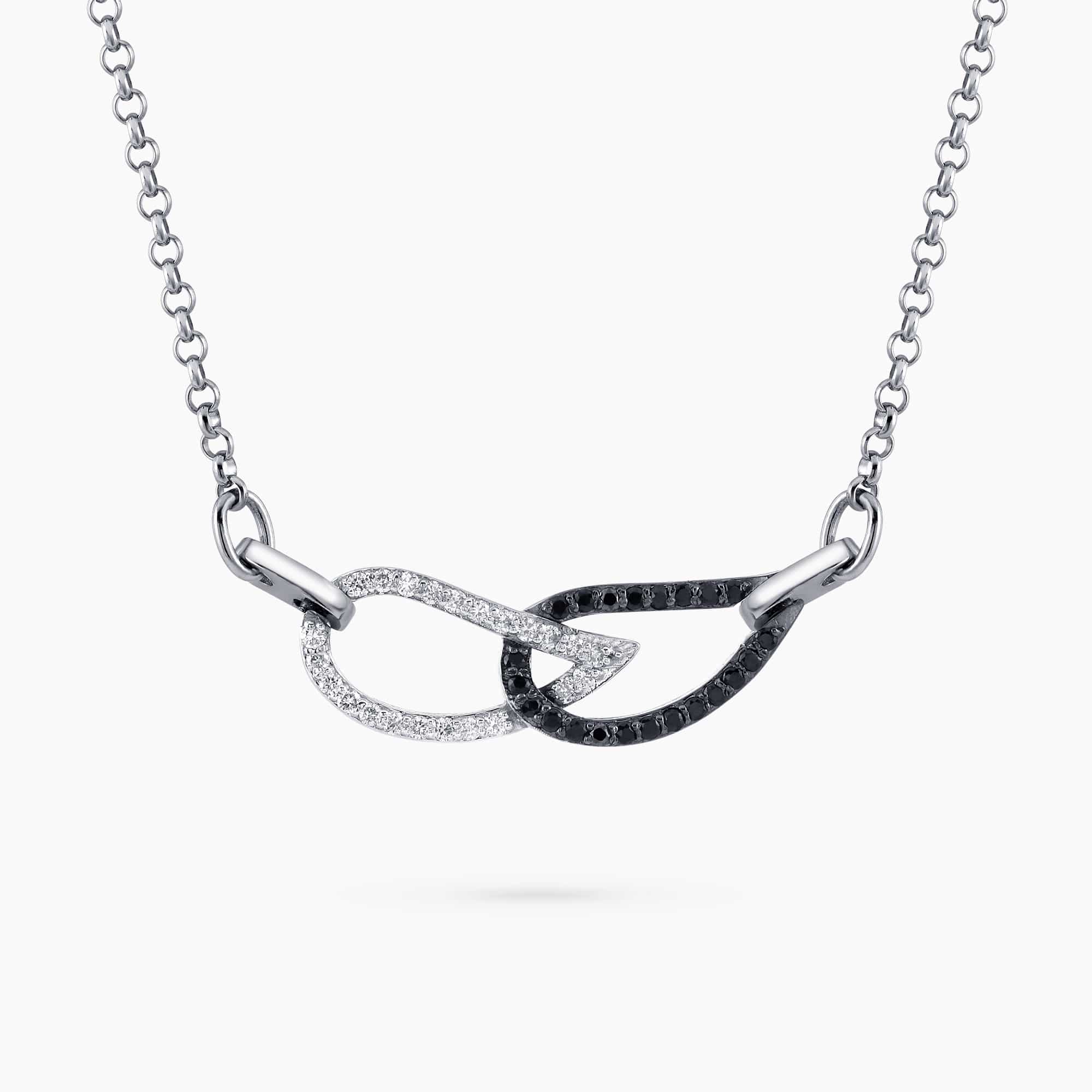 Black & White Diamond Necklace
