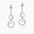 0.95Ct. Diamonds mounted in 14K White Gold Earrings