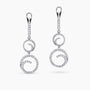 0.95Ct. Diamonds mounted in 14K White Gold Earrings