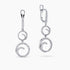 0.95Ct. Diamonds mounted in 14K White Gold Earrings