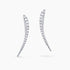 0.56Ct. Diamond Climber Earrings mounted in 14K White Gold