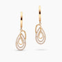 0.70Ct. Diamonds mounted in 14K Yellow Gold Earrings