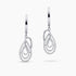 0.70Ct. Diamonds mounted in 14K White Gold Earrings