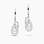 0.70Ct. Diamonds mounted in 14K White Gold Earrings