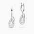 0.70Ct. Diamonds mounted in 14K White Gold Earrings