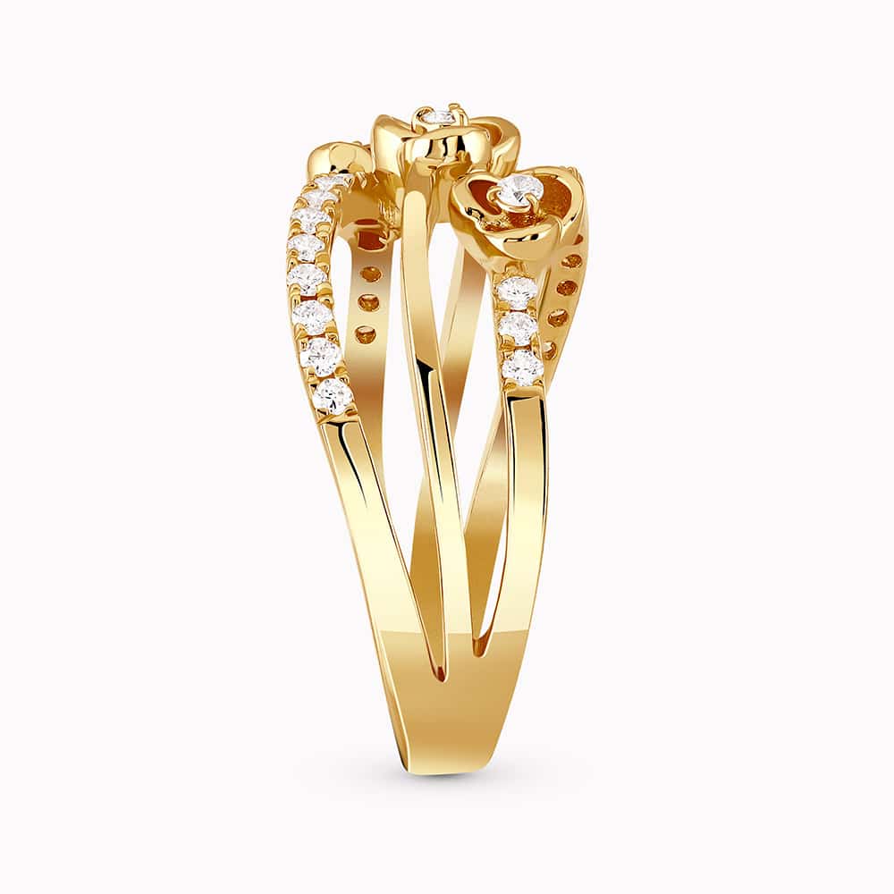 0.38Ct. Diamonds in a 14K Yellow Gold Ring