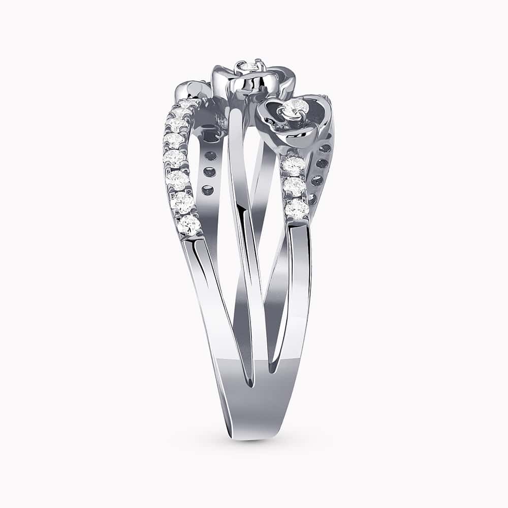 0.38Ct. Diamonds in a 14K White Gold Ring