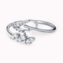 0.12Ct. Diamonds in a 14K White Gold Ring