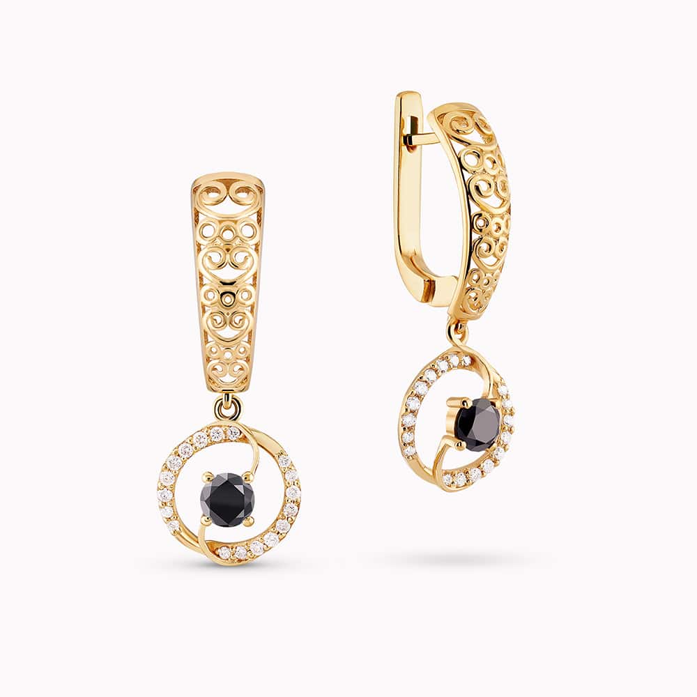 0.23Ct. (Total Weight) Black Diamonds set with 0.25Ct
