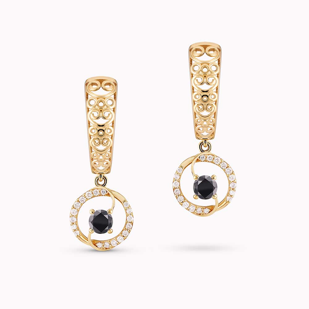 0.23Ct. (Total Weight) Black Diamonds set with 0.25Ct