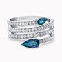 Diamond and Gem Stone Ring