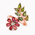 2.85Ct Tourmaline gemstones with 0.04Ct. Diamond setting in