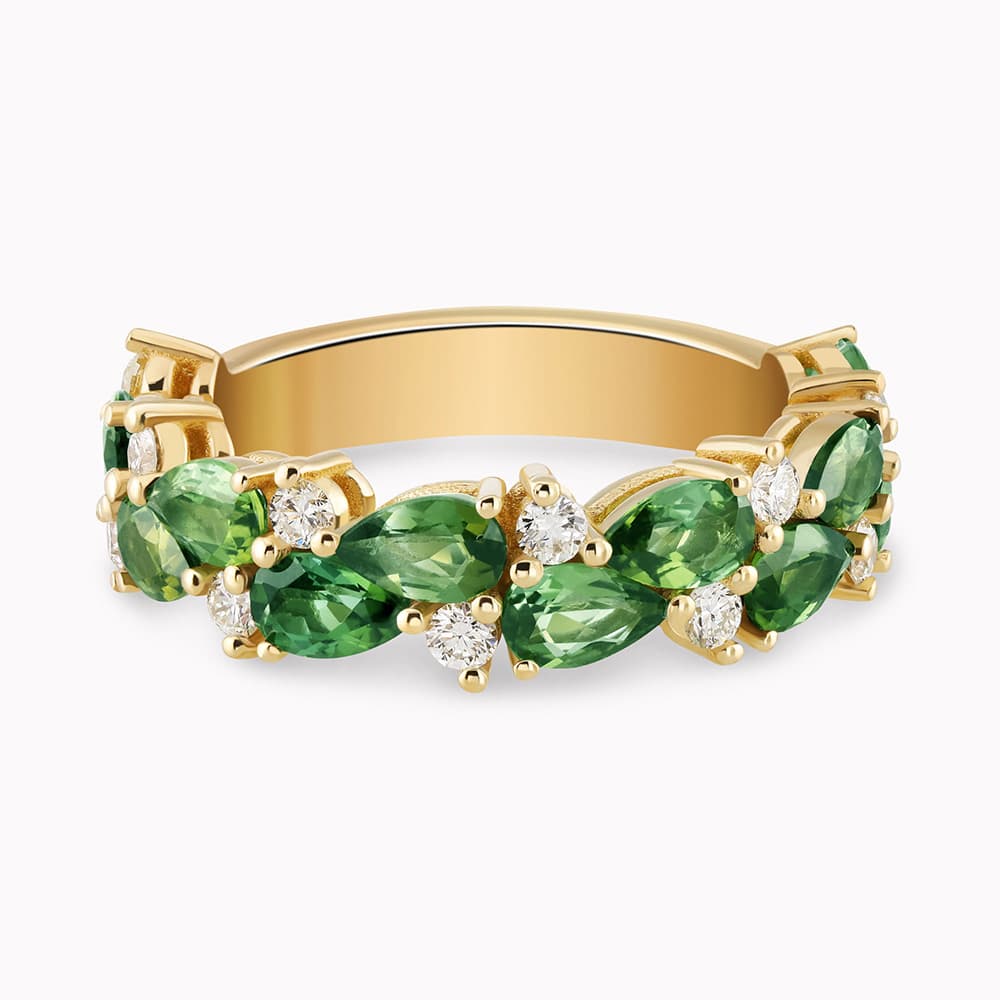 Diamond and Gem Stone Ring