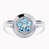 0.30Ct. Aquamarine Gem Stones with 0.02Ct Diamonds set in a