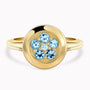 0.30Ct. Aquamarine Gem Stones with 0.02Ct Diamonds set in a