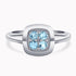0.24Ct. Aquamarine Gem Stones set in a 14K White Gold Ring