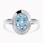 0.36Ct. Aquamarine Gem Stones with 0.07Ct Diamonds set in a