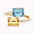 14K Yellow Gold Bypass Ring with 1.40Ct Citrine and 1.40Ct