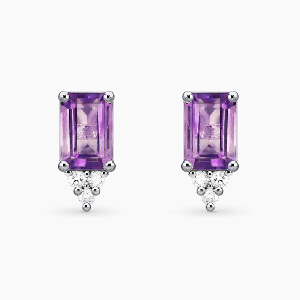 Diamond and Gem Stone Earrings