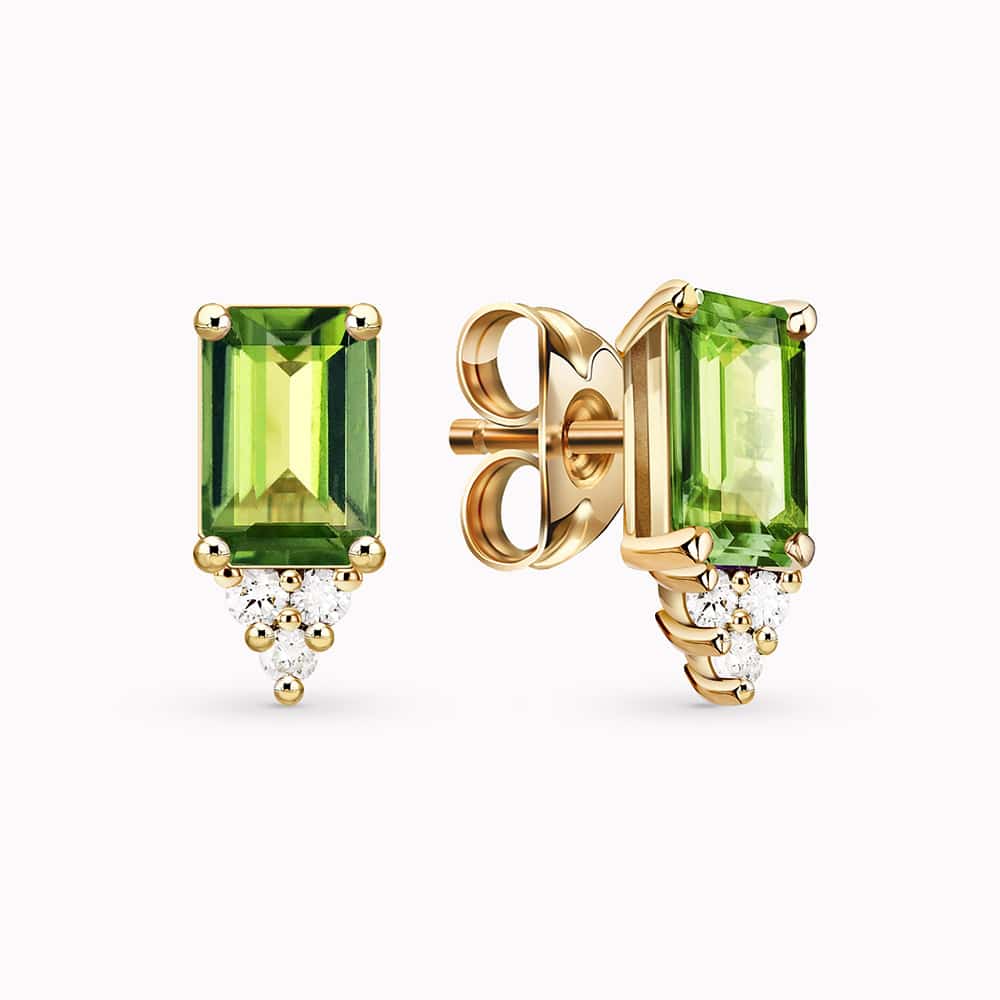Diamond and Gem Stone Earrings