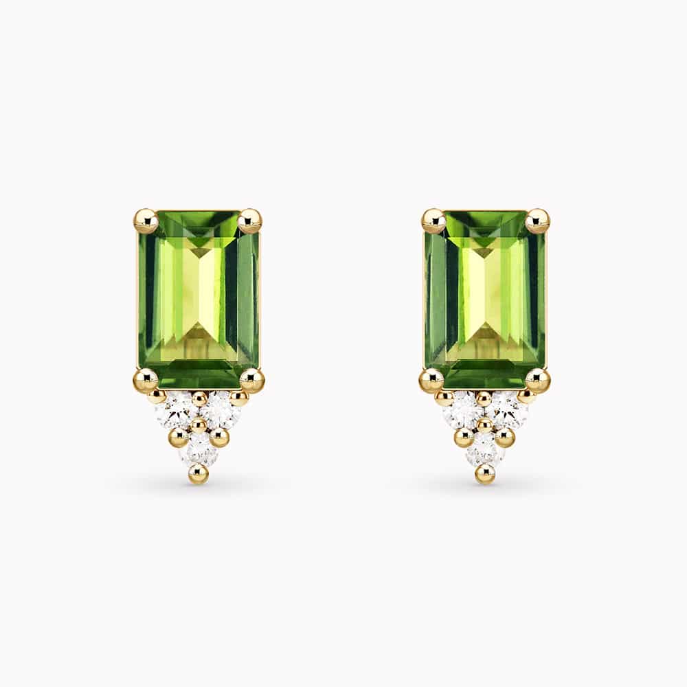 Diamond and Gem Stone Earrings