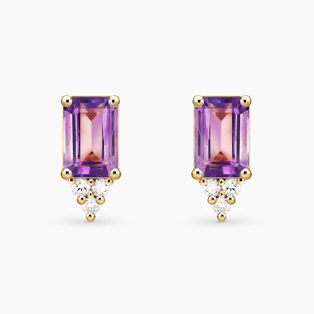 Diamond and Gem Stone Earrings