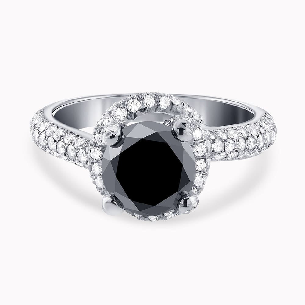 Black and White Diamond Ring