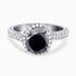 Black and White Diamond Ring